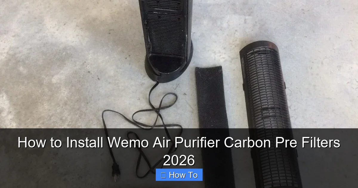 How to Install Wemo Air Purifier Carbon Pre Filters 2026