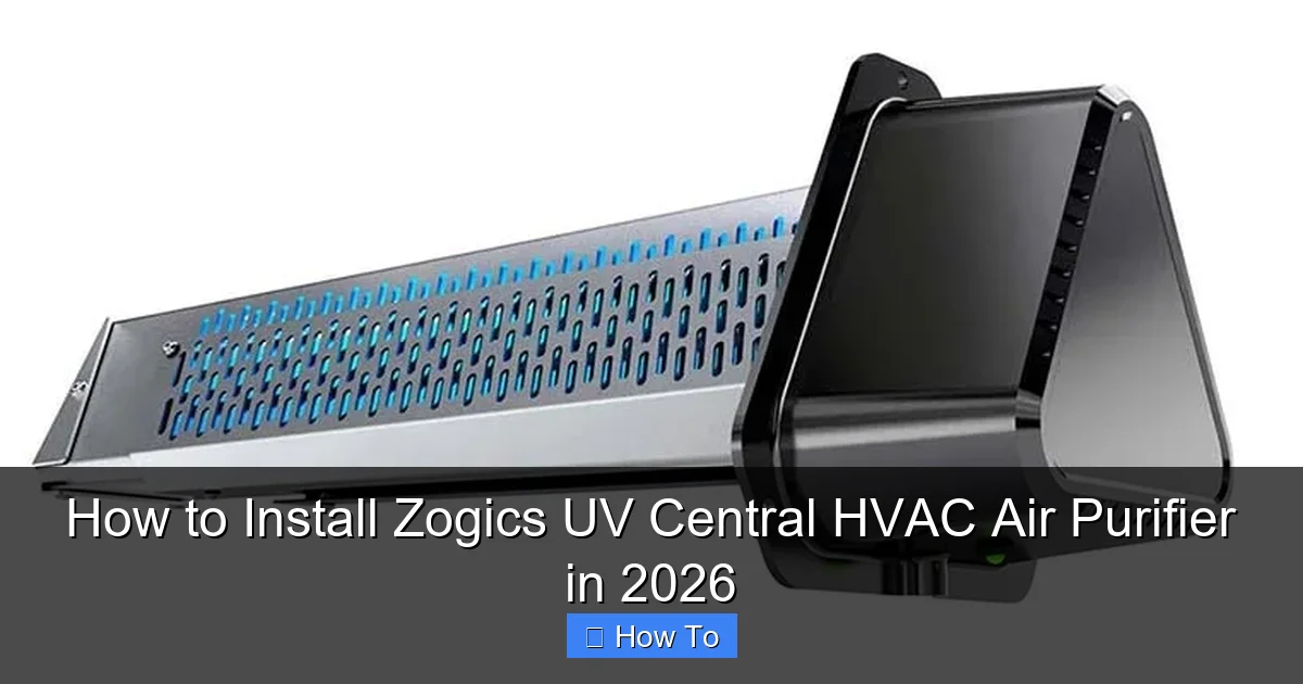 How to Install Zogics UV Central HVAC Air Purifier in 2026