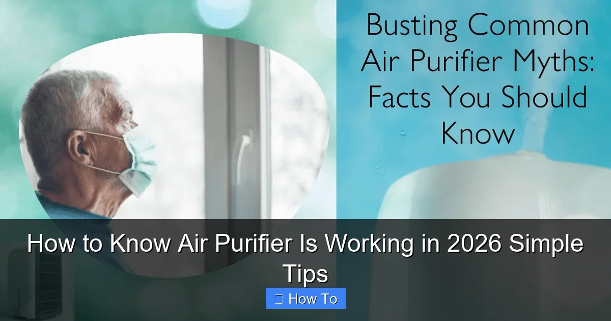 How to Know Air Purifier Is Working in 2026 Simple Tips