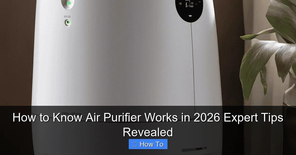 How to Know Air Purifier Works in 2026 Expert Tips Revealed