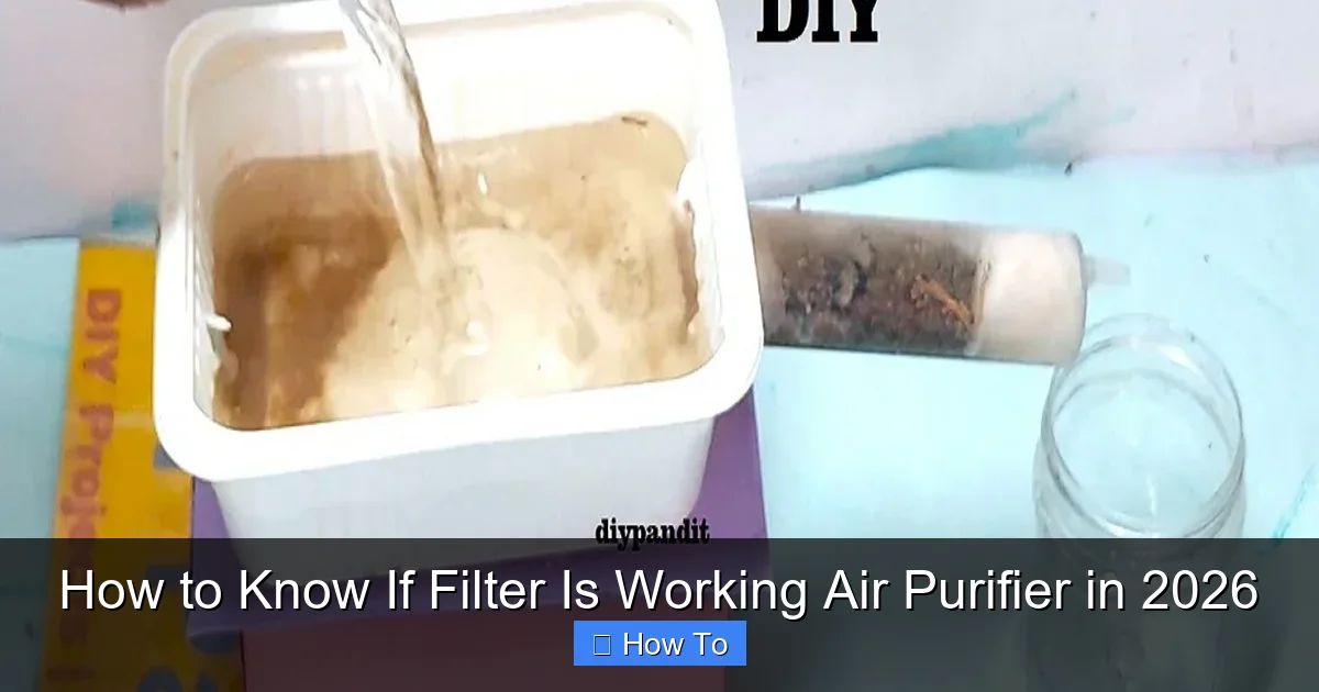How to Know If Filter Is Working Air Purifier in 2026