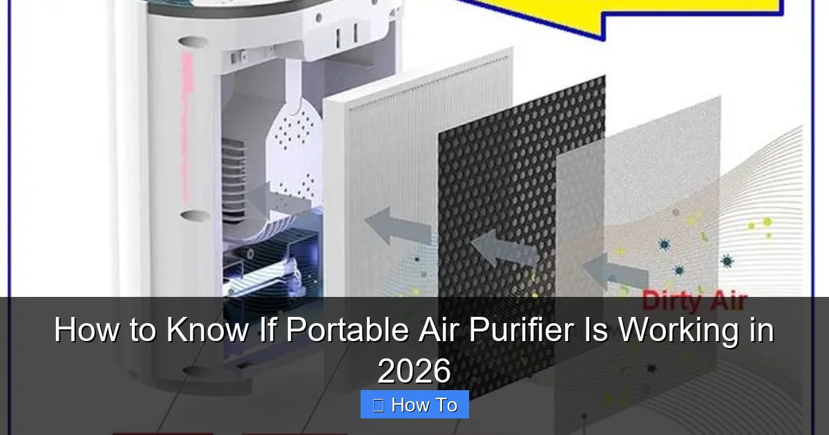 How to Know If Portable Air Purifier Is Working in 2026