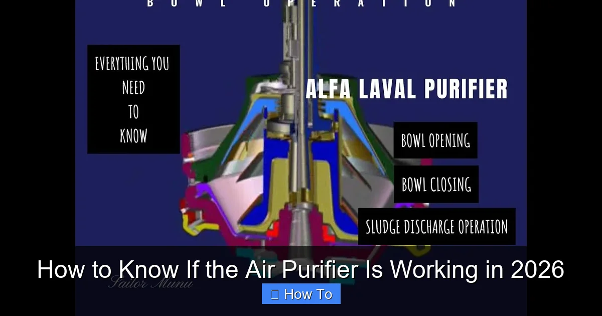 How to Know If the Air Purifier Is Working in 2026