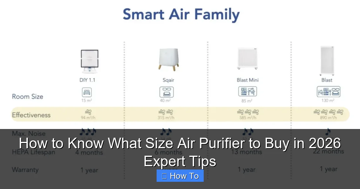 How to Know What Size Air Purifier to Buy in 2026 Expert Tips