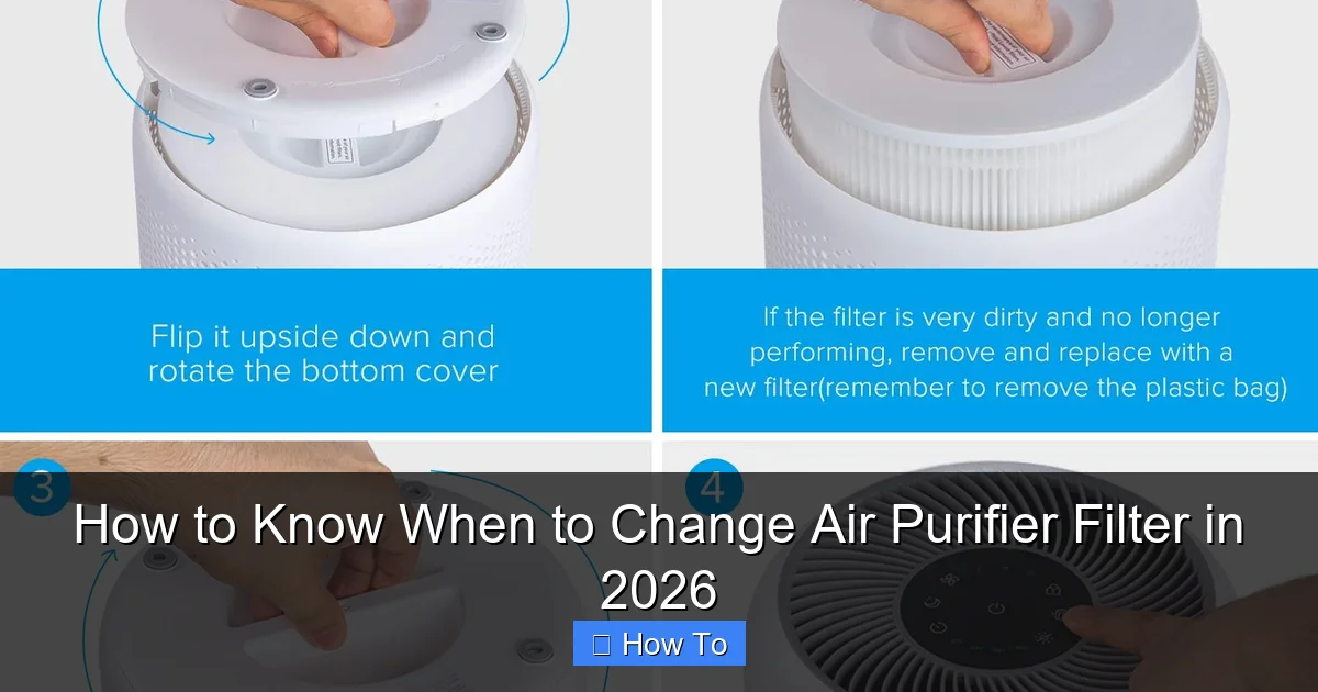 How to Know When to Change Air Purifier Filter in 2026