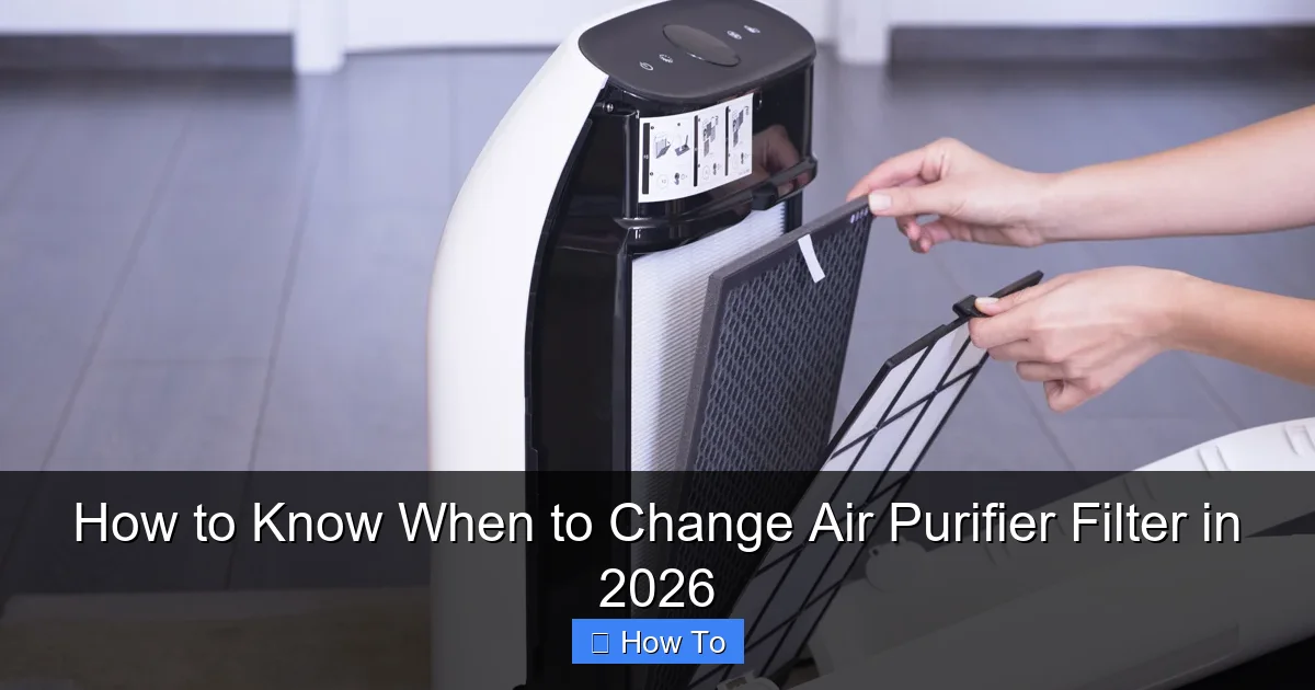 How to Know When to Change Air Purifier Filter in 2026