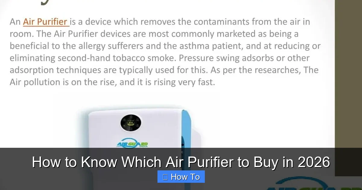 How to Know Which Air Purifier to Buy in 2026