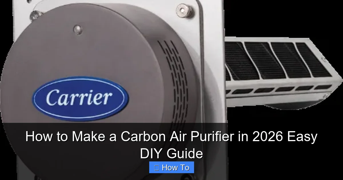 How to Make a Carbon Air Purifier in 2026 Easy DIY Guide