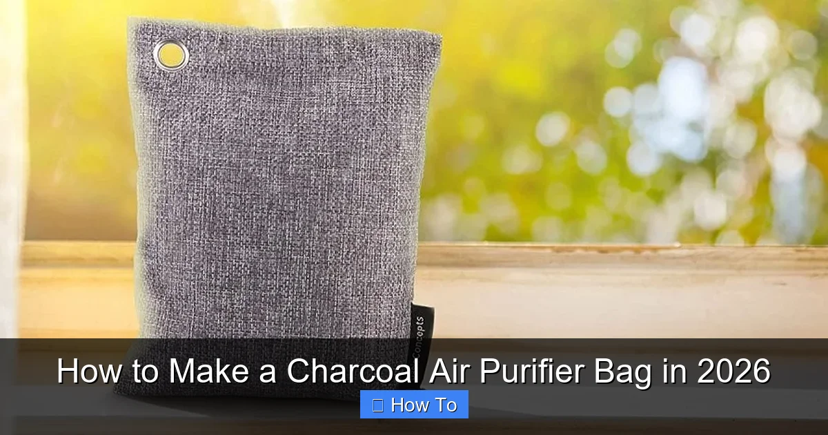 How to Make a Charcoal Air Purifier Bag in 2026