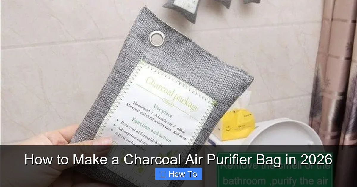 How to Make a Charcoal Air Purifier Bag in 2026