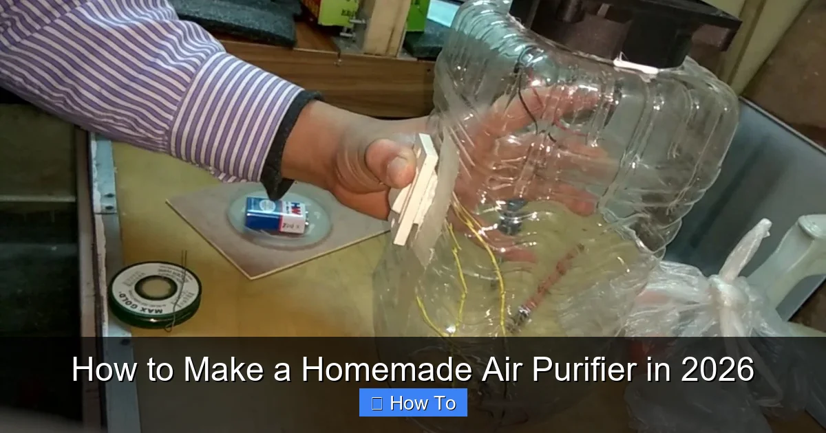 How to Make a Homemade Air Purifier in 2026