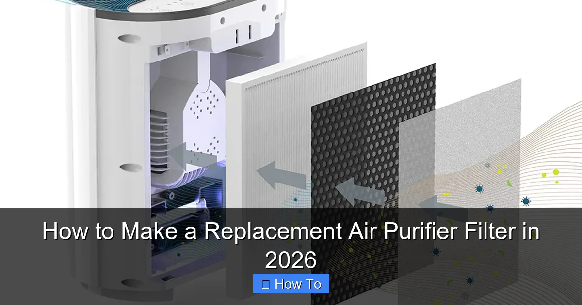How to Make a Replacement Air Purifier Filter in 2026