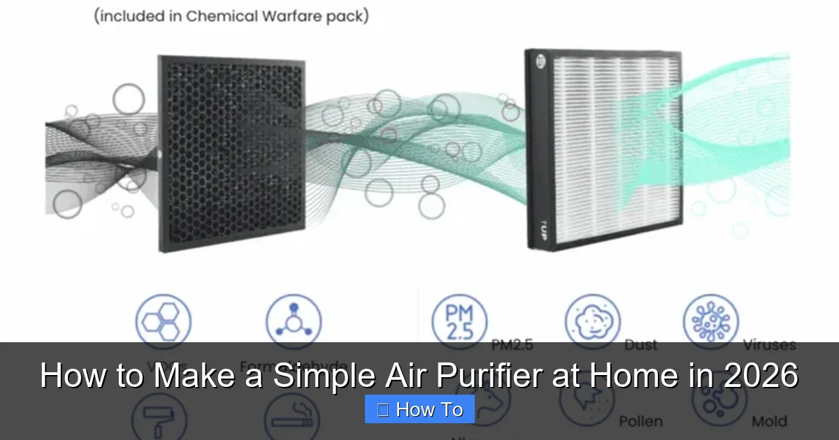 How to Make a Simple Air Purifier at Home in 2026