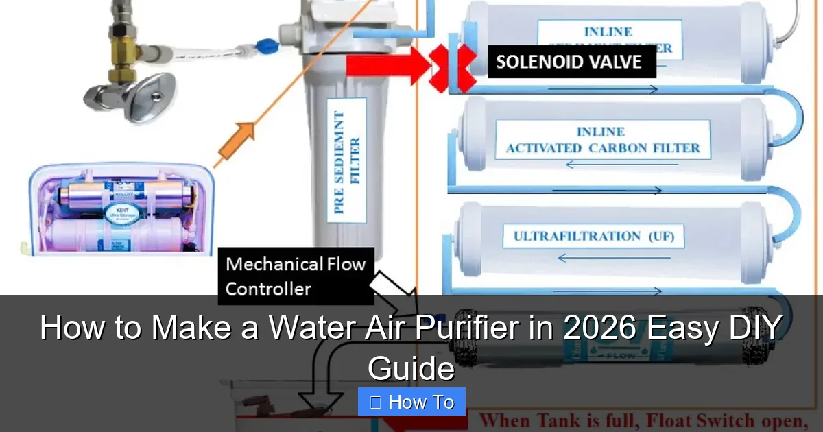 How to Make a Water Air Purifier in 2026 Easy DIY Guide