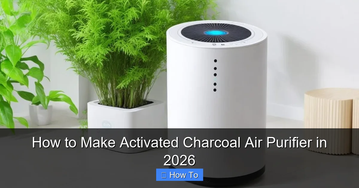 How to Make Activated Charcoal Air Purifier in 2026