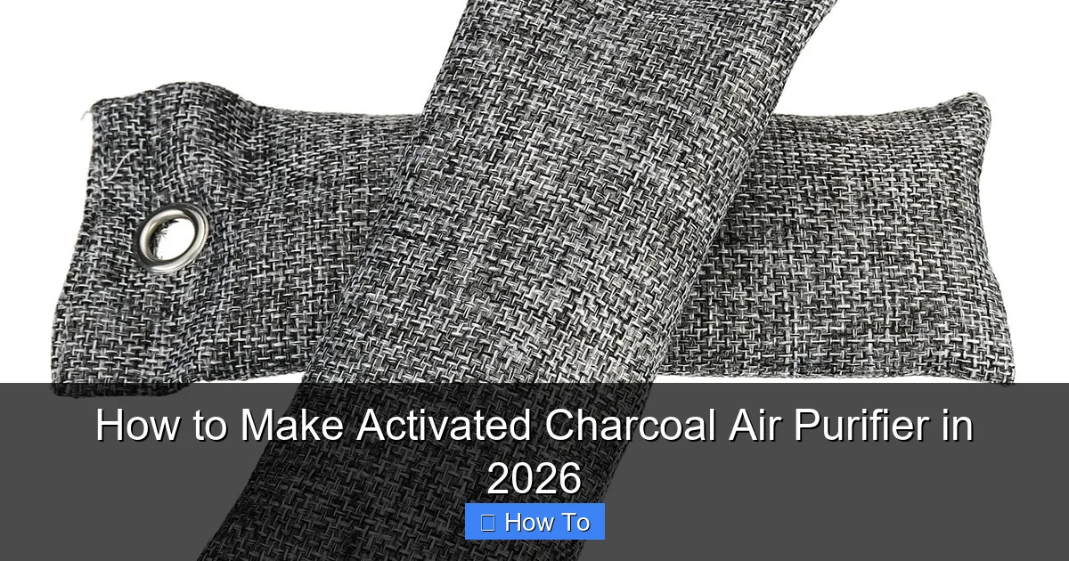 How to Make Activated Charcoal Air Purifier in 2026
