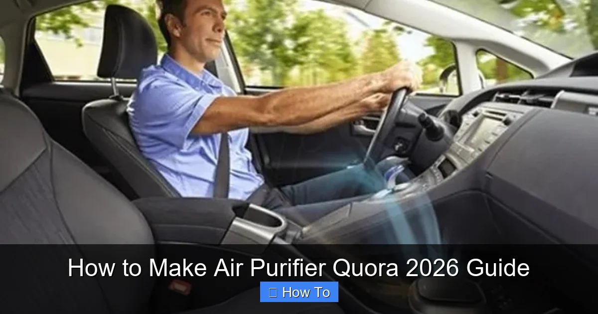 How to Make Air Purifier Quora 2026 Guide