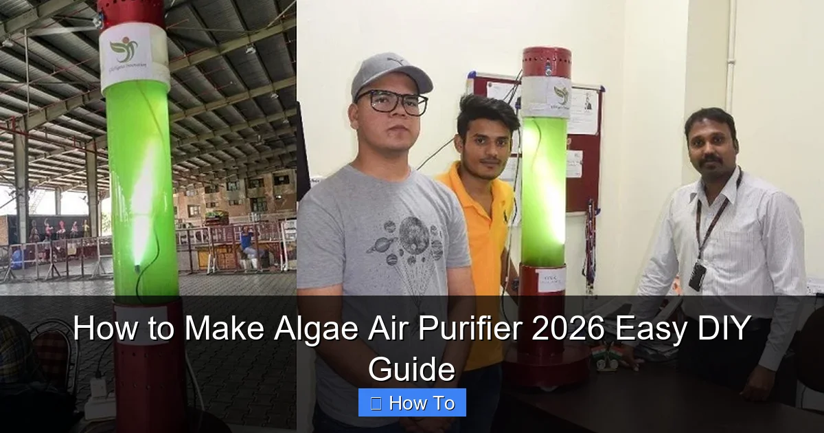 How to Make Algae Air Purifier 2026 Easy DIY Guide