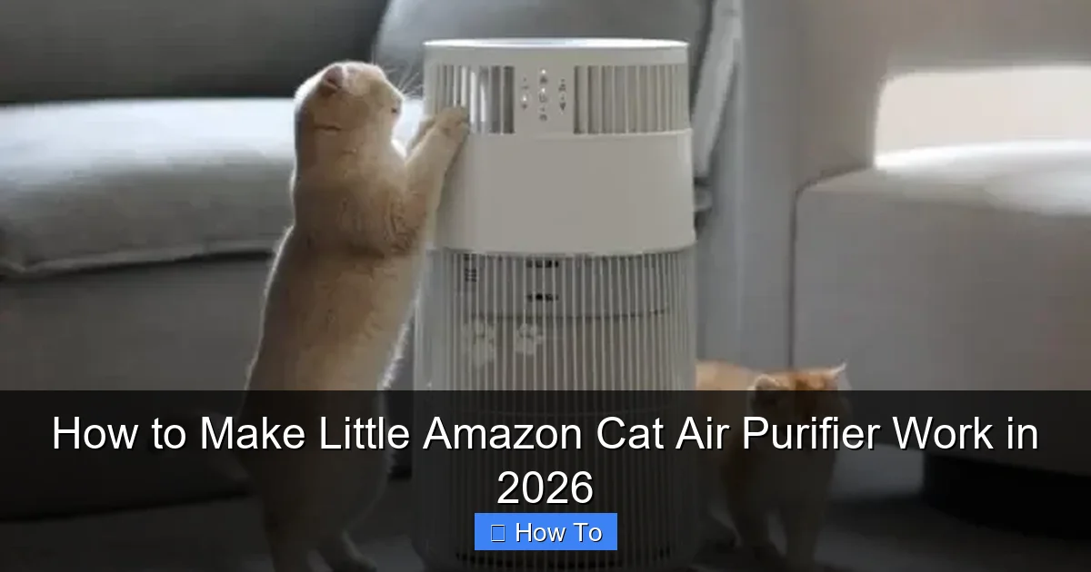How to Make Little Amazon Cat Air Purifier Work in 2026