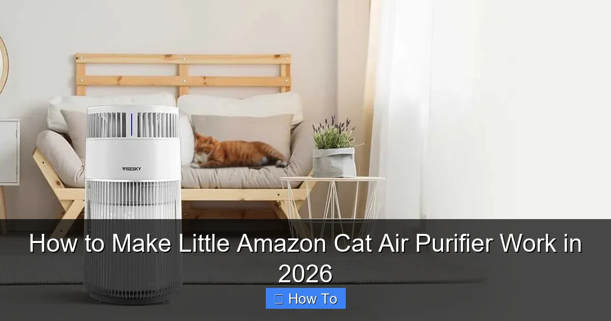 How to Make Little Amazon Cat Air Purifier Work in 2026