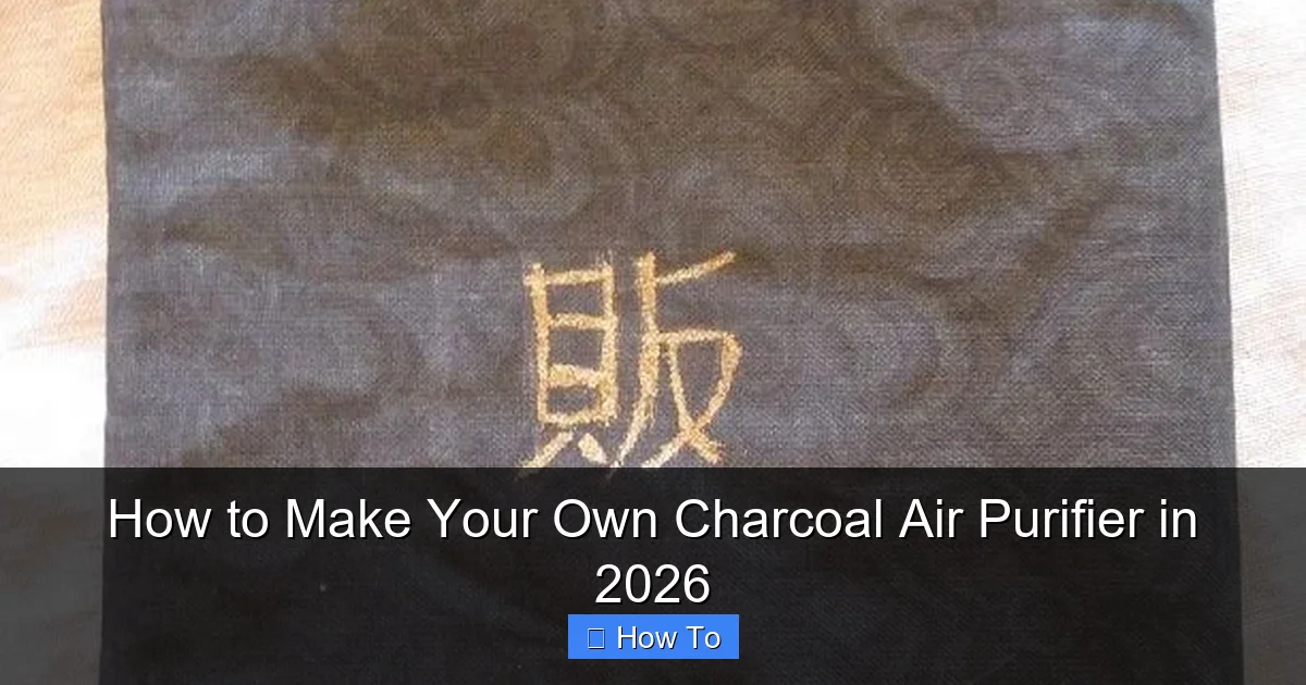 How to Make Your Own Charcoal Air Purifier in 2026