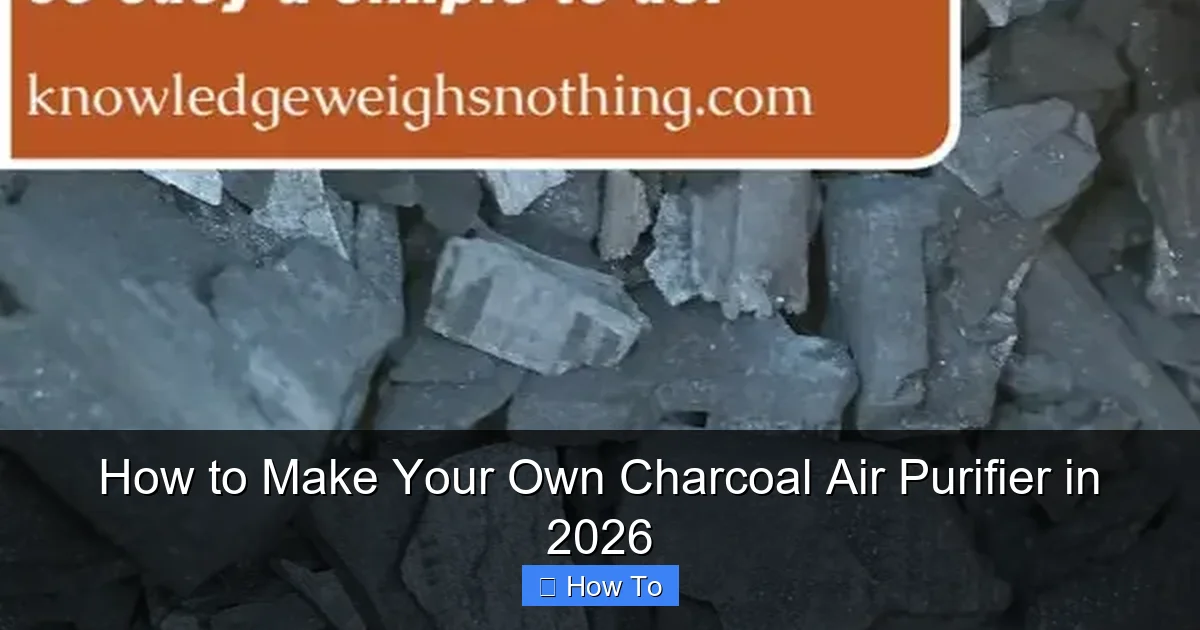 How to Make Your Own Charcoal Air Purifier in 2026