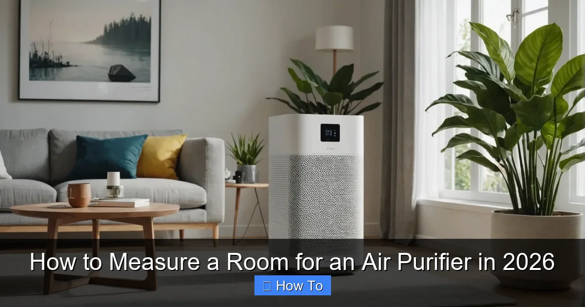 How to Measure a Room for an Air Purifier in 2026